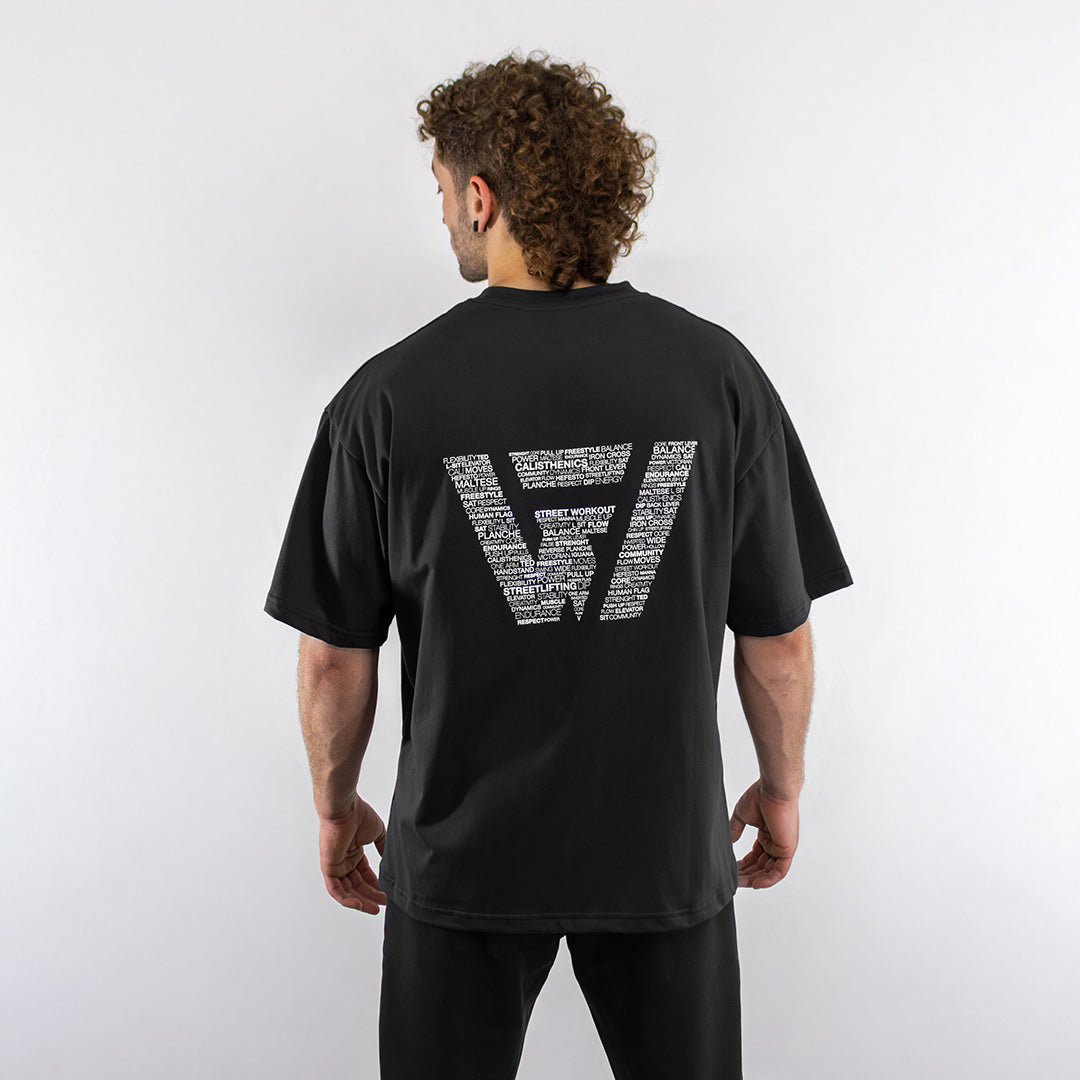 T-Shirt Street Workout "The Wall" - Grafite
