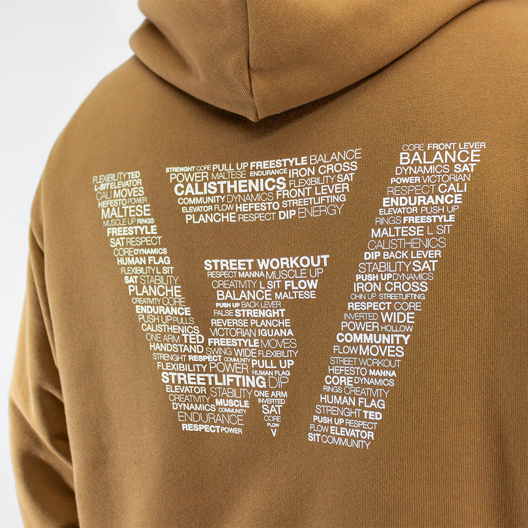 Felpa Street Workout "The Wall" - Caramello