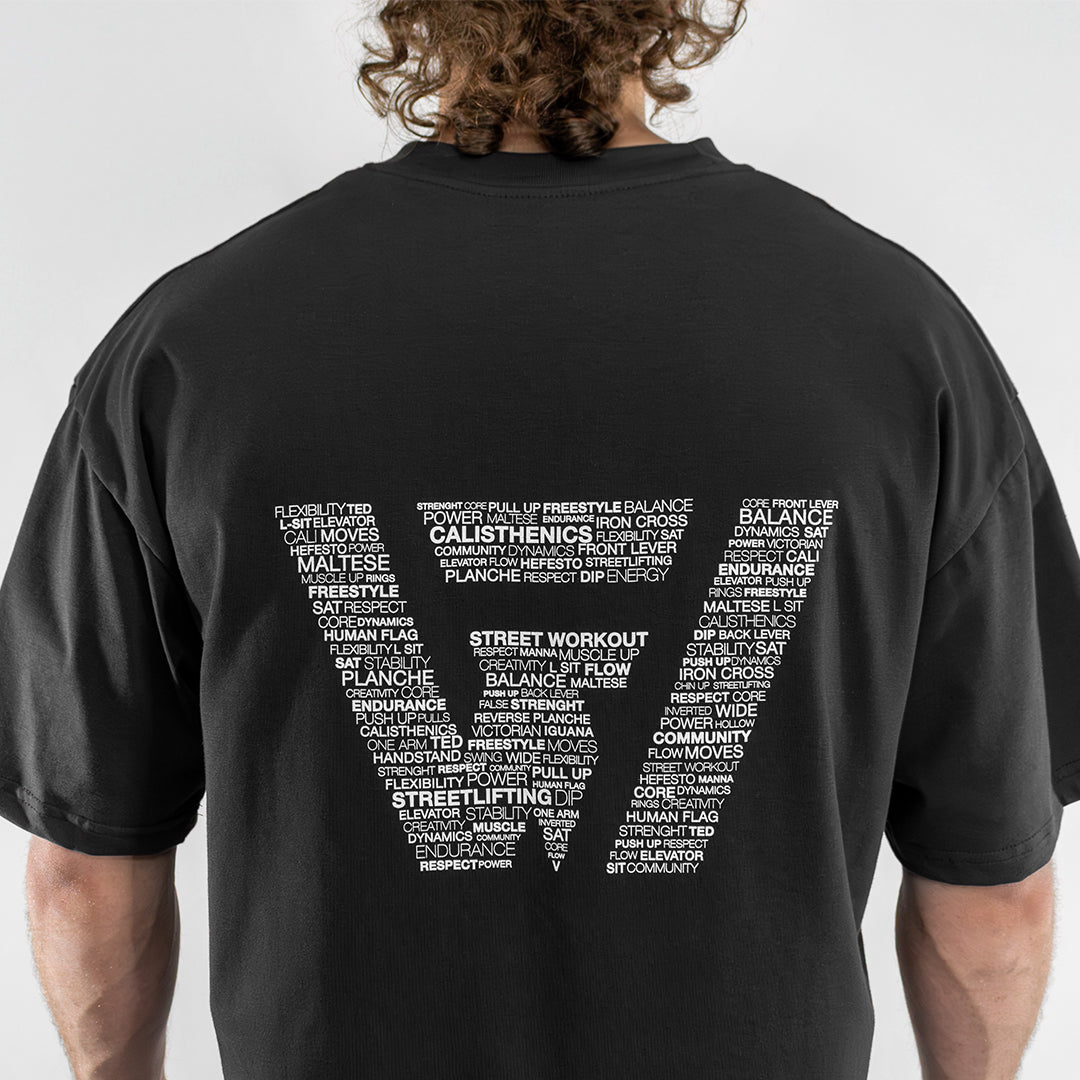 T-Shirt Street Workout "The Wall" - Grafite